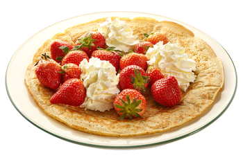ERDBEEREN MIT SCHLAGSAHNE (SAISONAL)